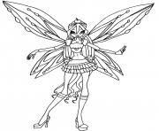 Printable zoomix bloom winx club  coloring pages